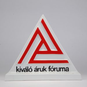 Kiváló Áruk Fóruma, reklám asztali dísz Kiváló Áruk Fóruma, reklám asztali dísz